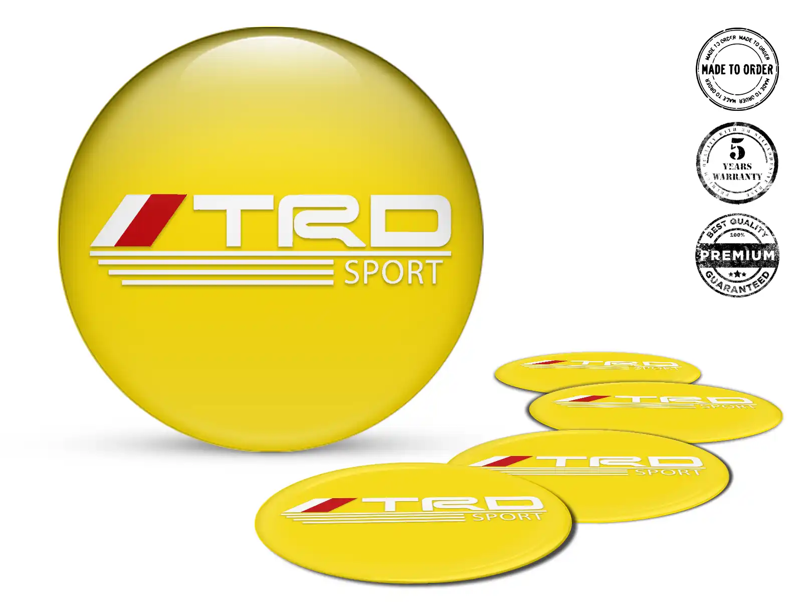 Toyota TRD Pegatinas Silicona Precisión Prisma Interestelar